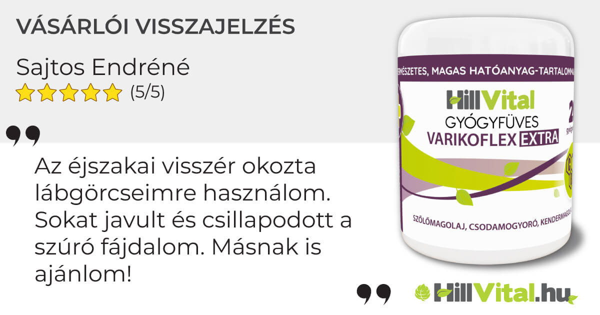természetes visszér krém, visszér elleni balzsam