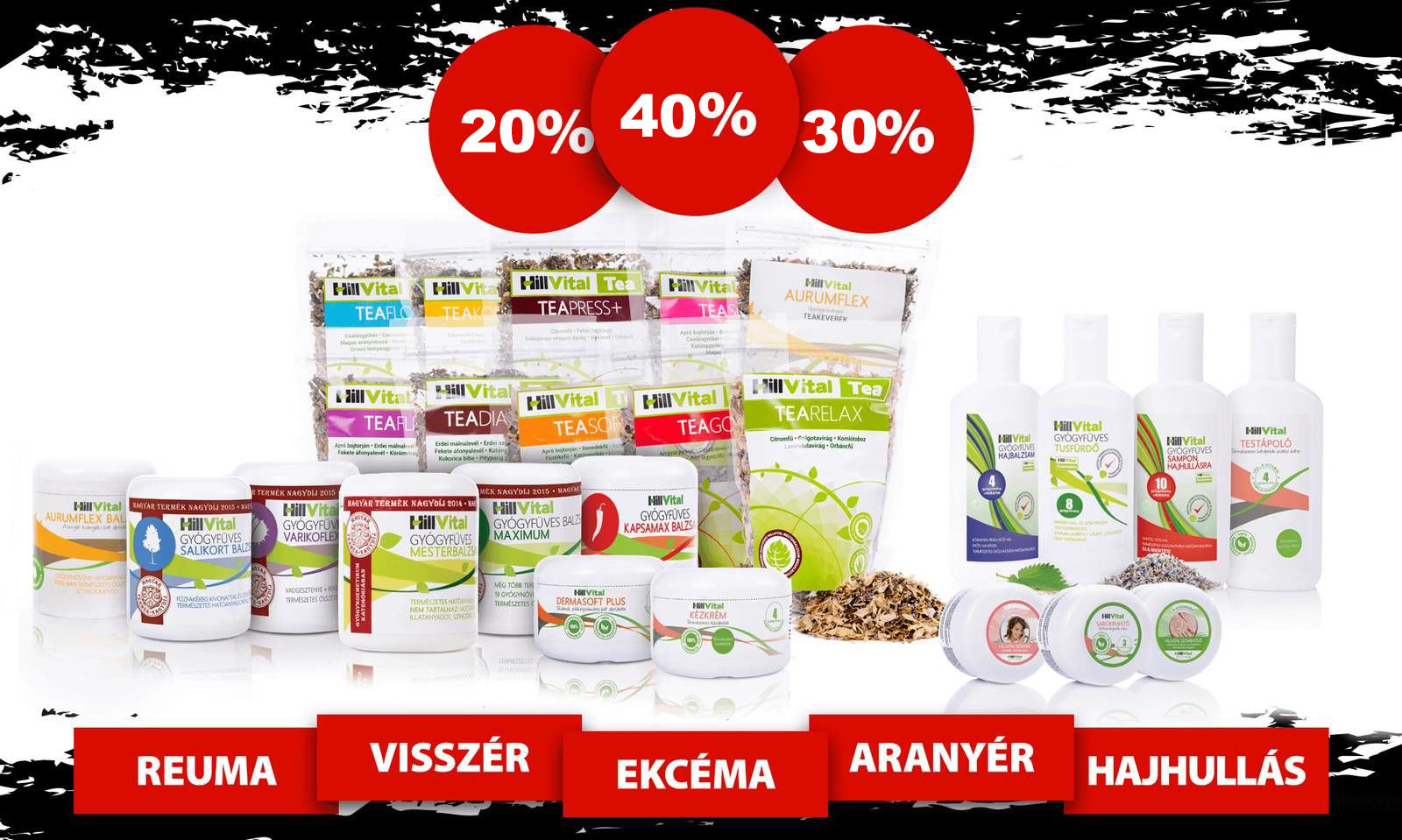 HillVital - Black Friday - Gyógynövényes termékek nagyon olcsón, 24 órán keresztül.