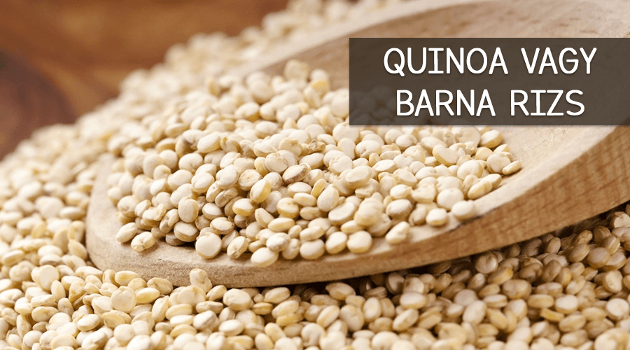 Quinoa vagy barna rizs.
