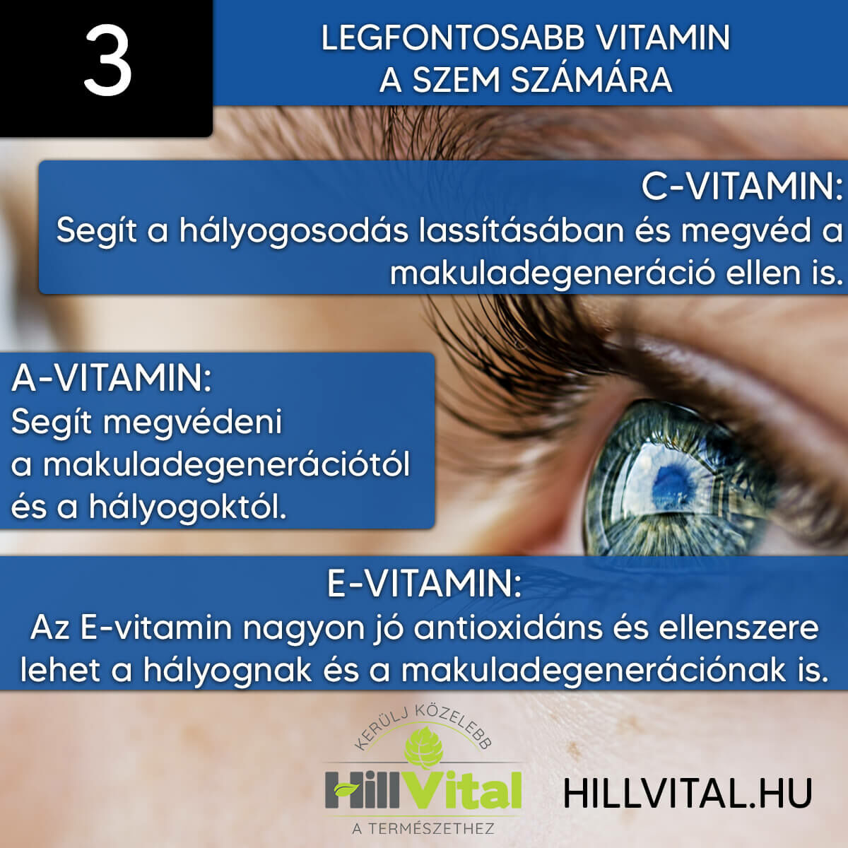 3 fontos vitamin a szem számára.