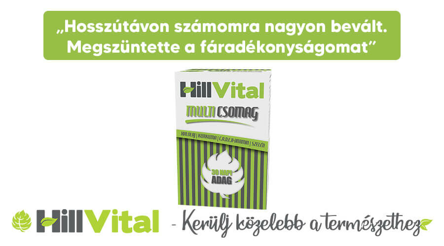 A HillVital Multivitamin minden szükséges vitamint tartalmaz.