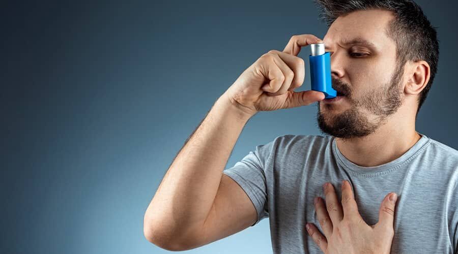 Asztmás inhalátor alkalmazása