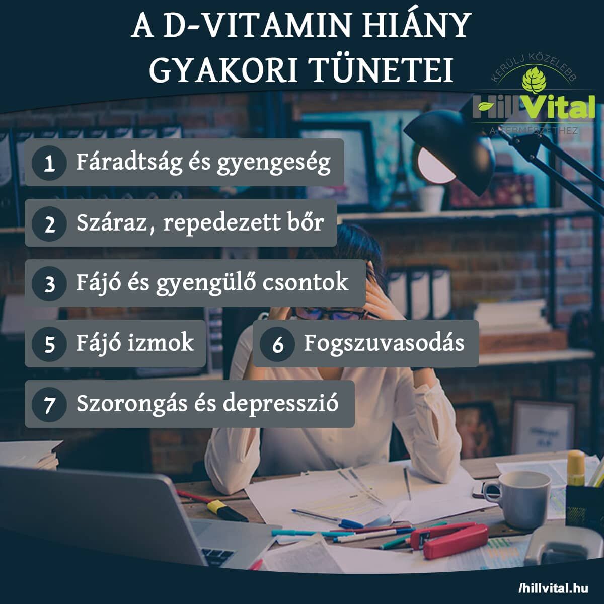 A D-vitamin hiány tünetei