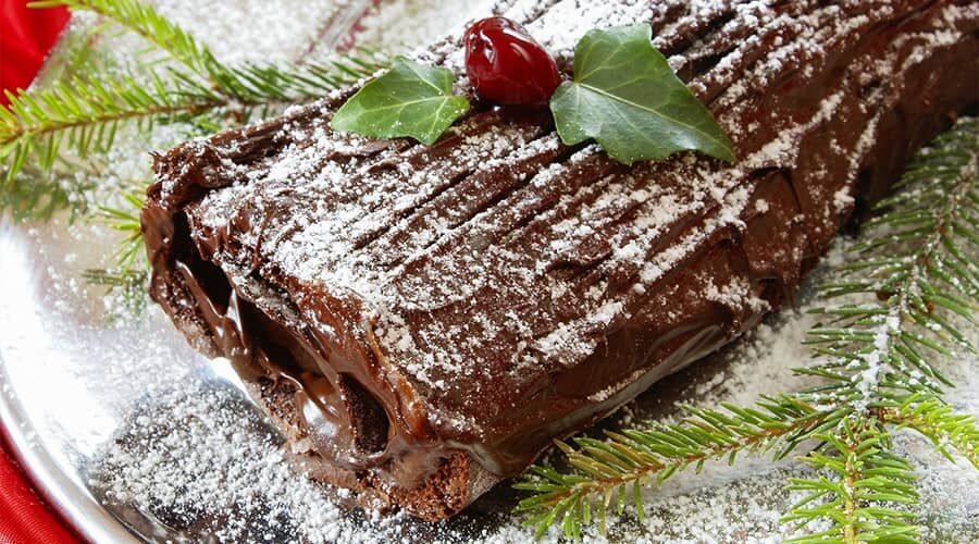 Karácsonyi csokis fatörzs recept