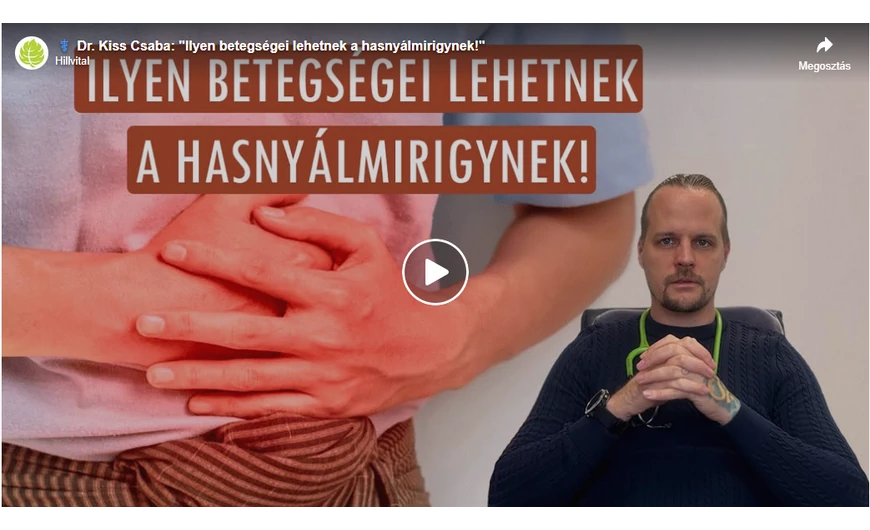 Ezt kell tudni a hasnyálmirigy betegségeiről! Dr. Kiss Csaba – háziorvos válaszol
