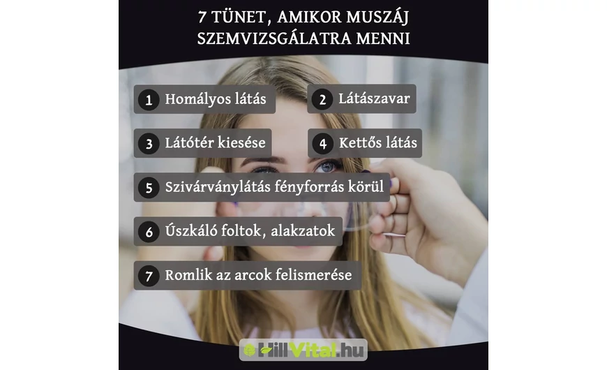 7 tünet, amikor muszáj szemvizsgálatra menni