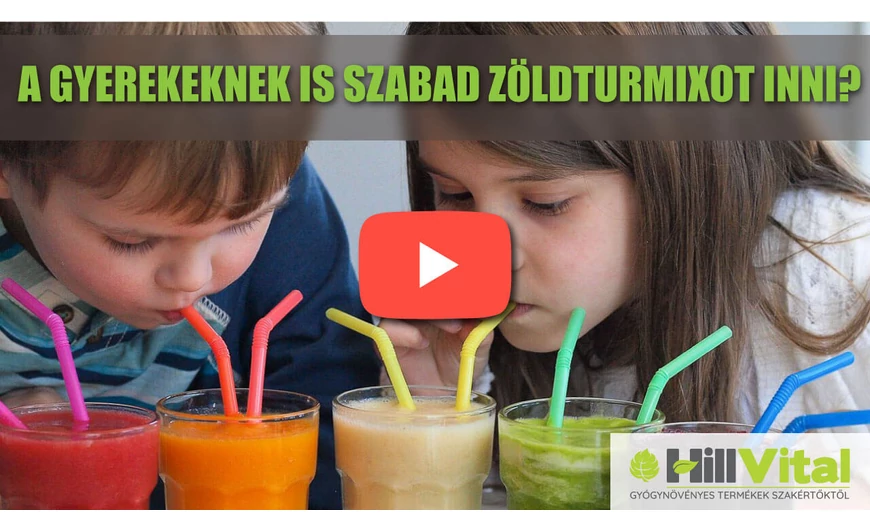 Vajon a gyerekek is fogyaszthatnak zöldturmixot? Most kiderül!