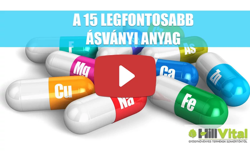 15 ásványi anyag amelyekre szükséged van