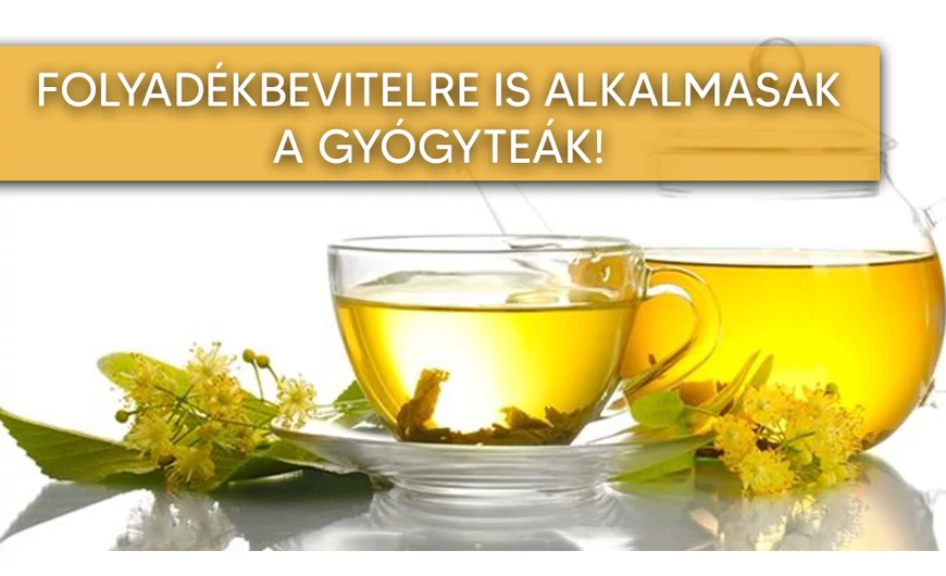 Folyadékbevitelre alkalmas gyógyteák