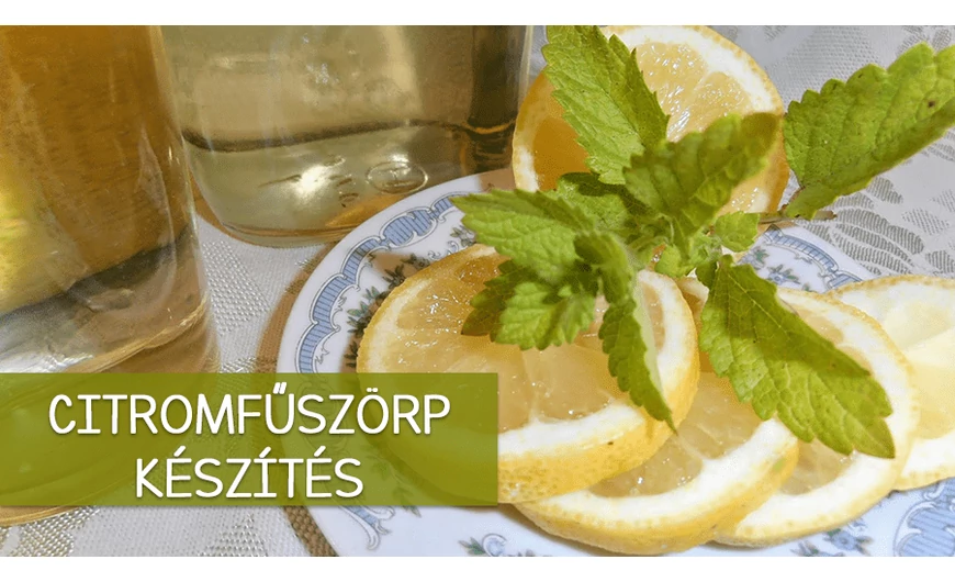 Így készítsünk gyógynövényből szörpöt: citromfűszörp