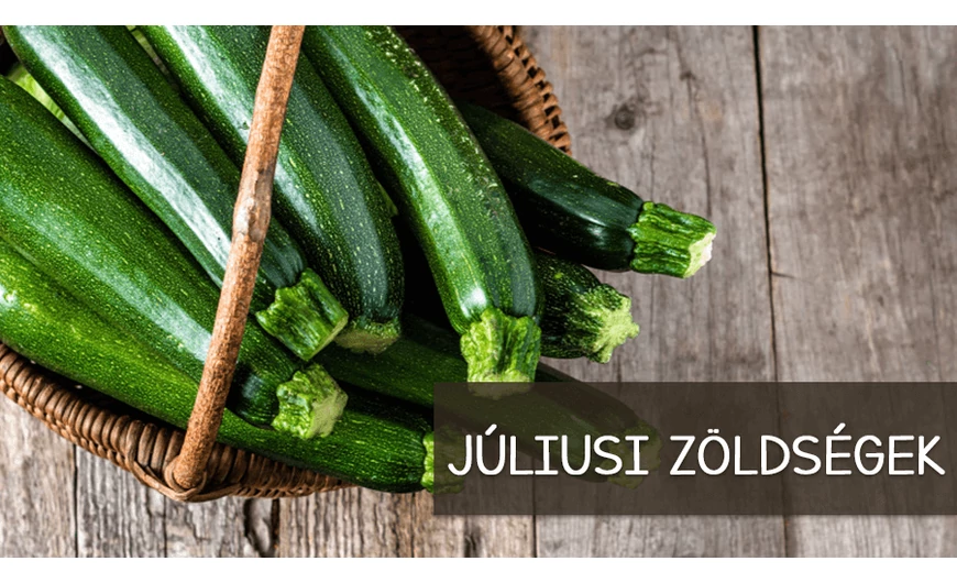 A vitamin és lédús júliusi zöldségek