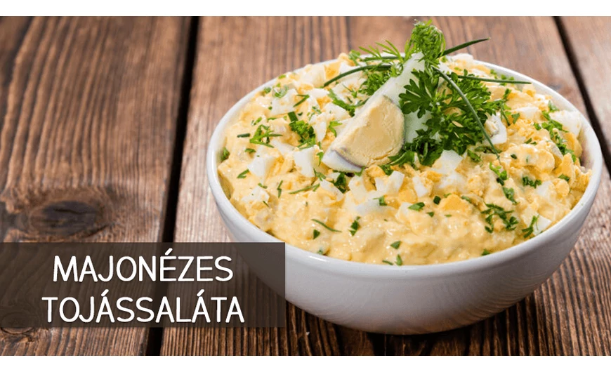 Majonézes tojássaláta recept