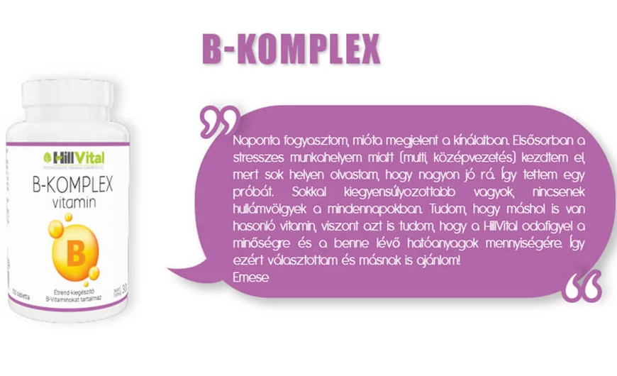 A b-vitamin komplex fontossága