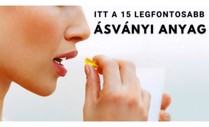 A 15 legfontosabb ásványi anyag a szervezet számára