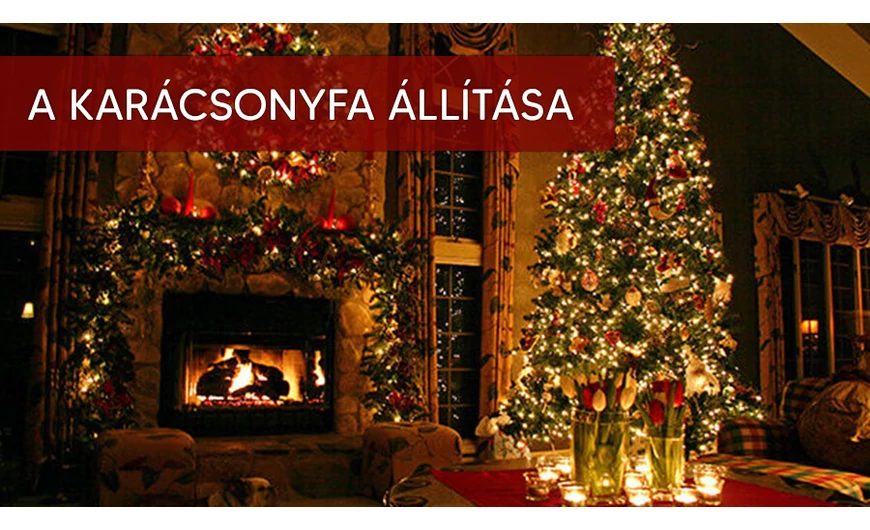 Karácsonyfa állítása