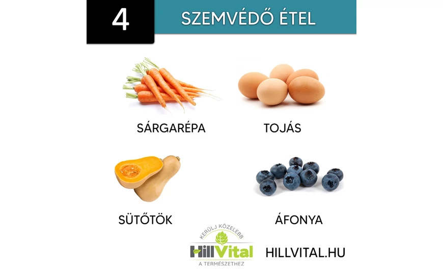 4 étel a szem védelmére