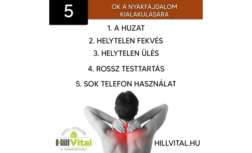 A nyakfájdalom 5 oka