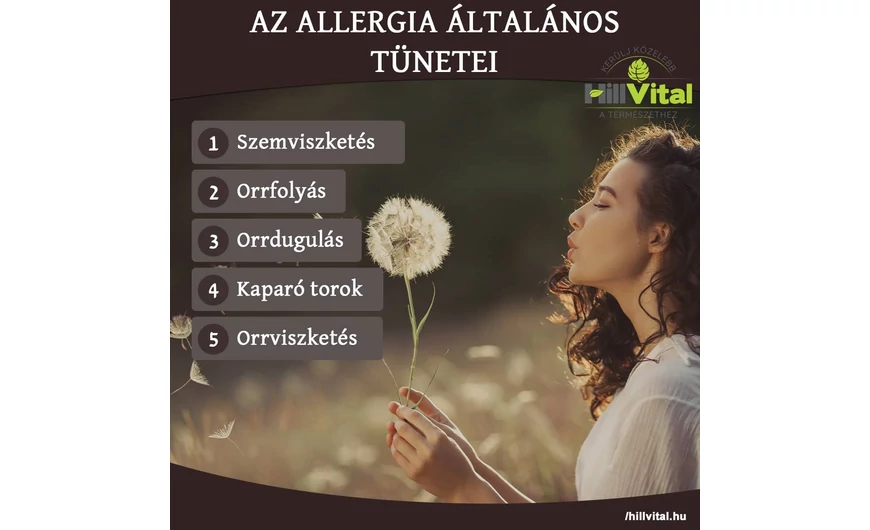Az allergia általános tünetei