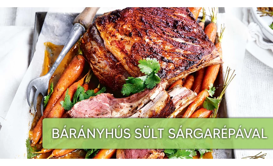 Bárány, sült sárgarépával és quinoa pilaffal