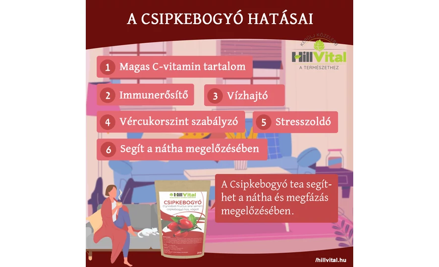 A csipkebogyó hatásai