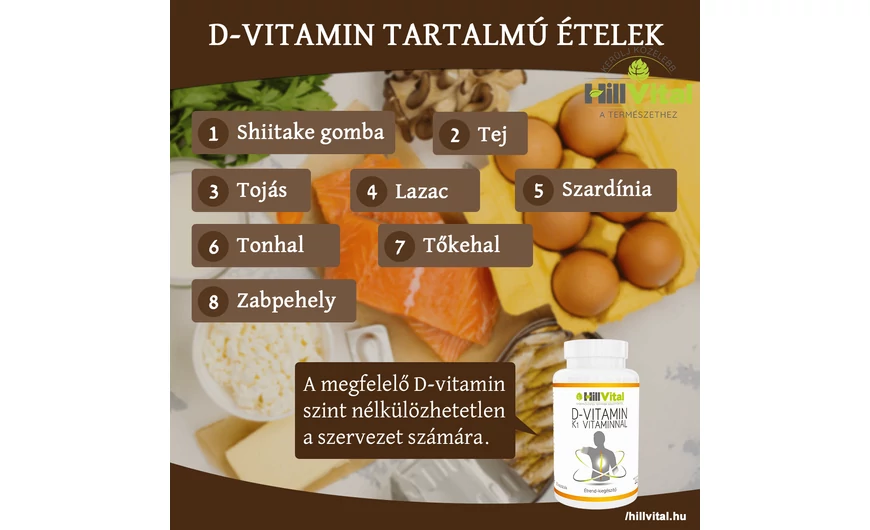 A legjobb D-vitamin tartalmú ételek