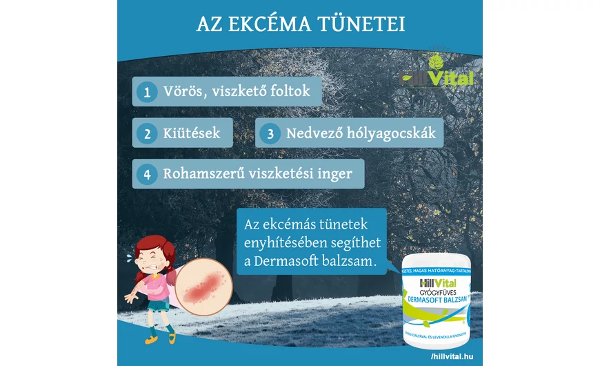 Az ekcéma gyakori tünetei