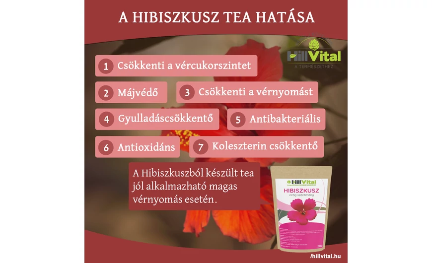 A hibiszkusz tea hatása