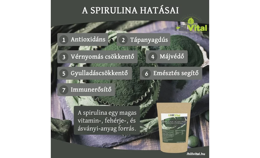 A spirulina nagyszerű hatásai 