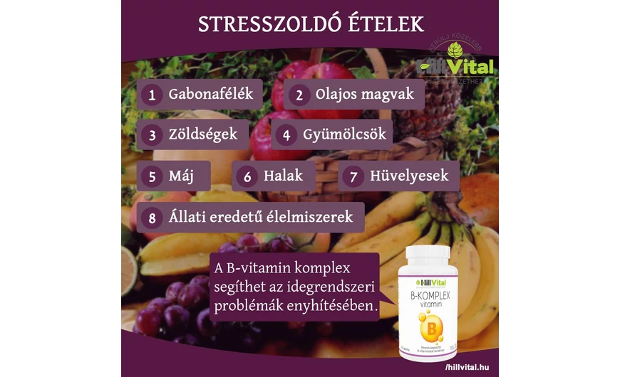 Stresszoldó ételek