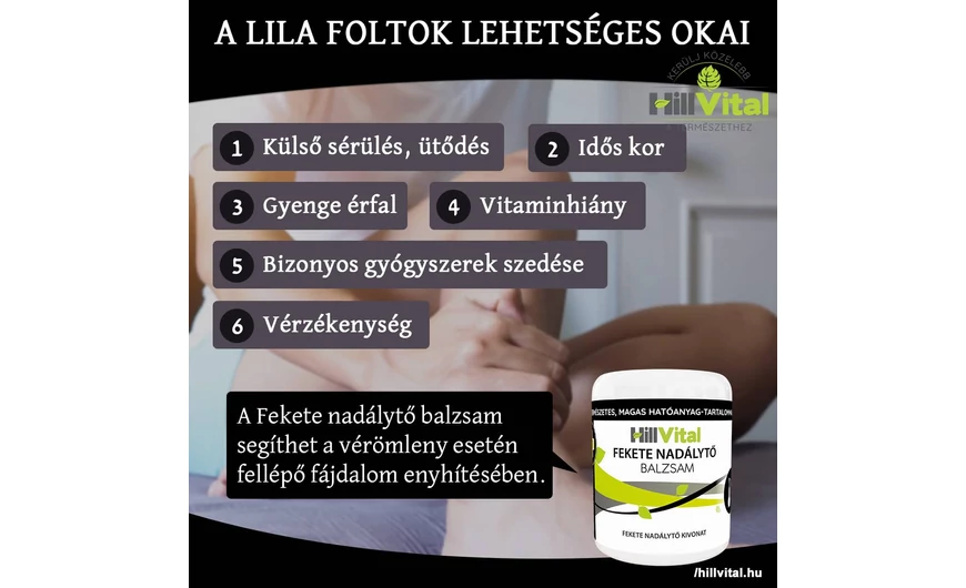 A lila foltok okai