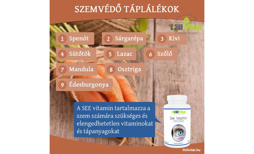 Szemvédő táplálékok