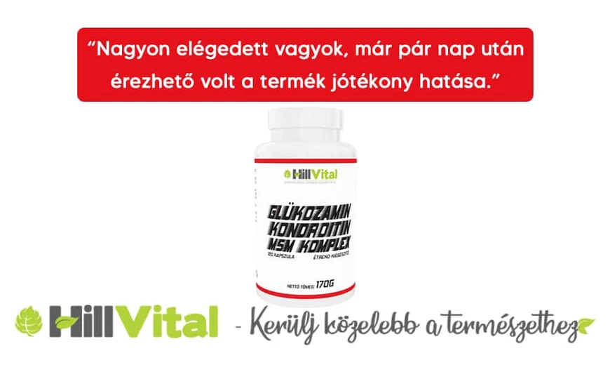 "Nagyon elégedett vagyok, már pár nap után érezhető volt a termék jótékony hatása."