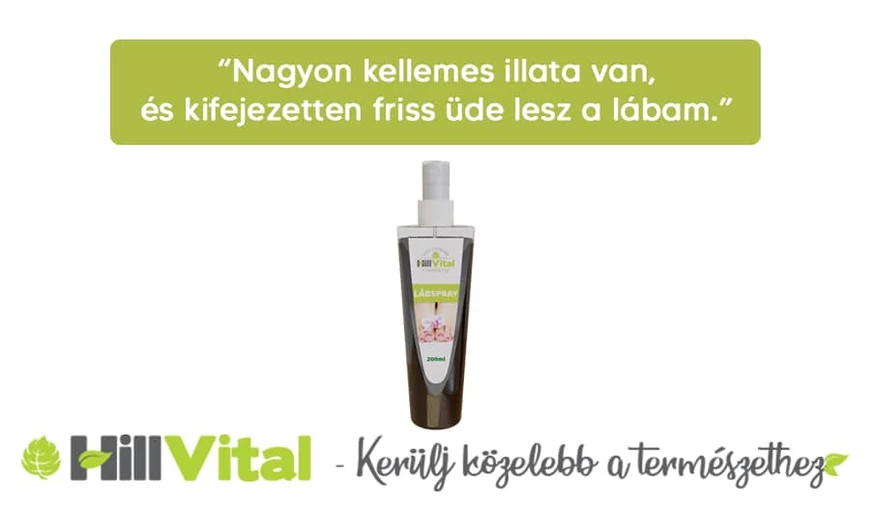 "Nagyon kellemes illata van, és kifejezetten friss üde lesz a lábam."
