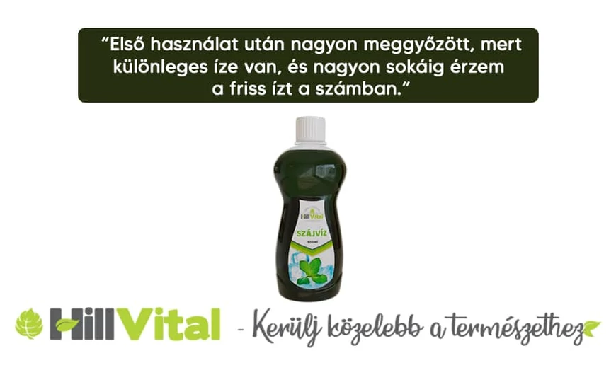 "Első használat után nagyon meggyőzött, mert különleges íze van, és nagyon sokáig érzem a friss ízt a számban."