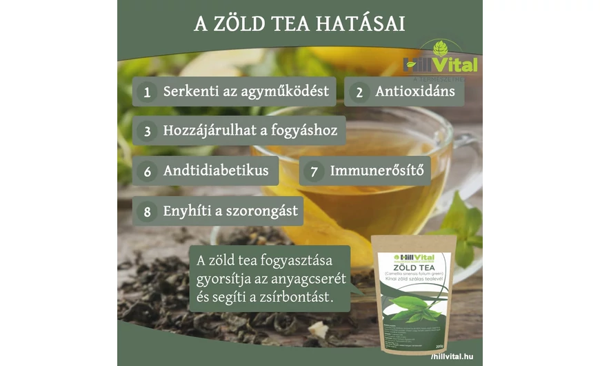 A zöld tea segít az anyagcsere gyorsításban!