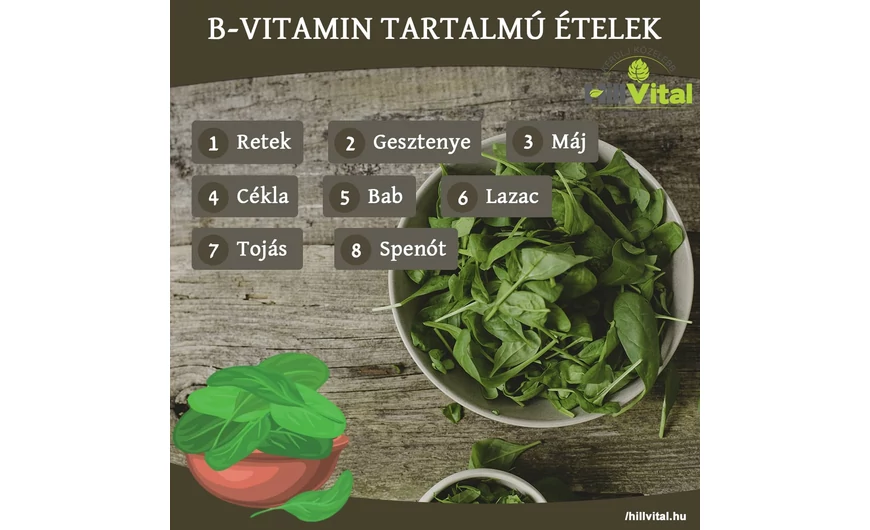 B-vitamin tartalmú ételek