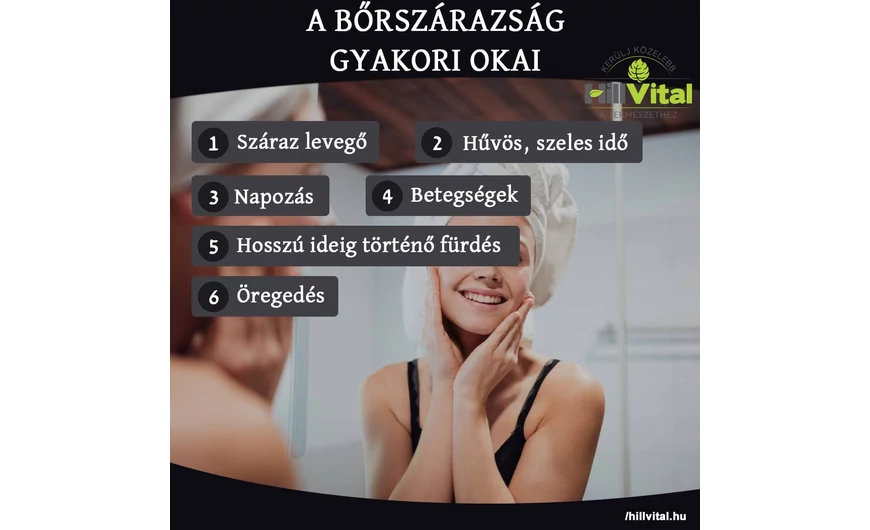 A bőrszárazság gyakori okai