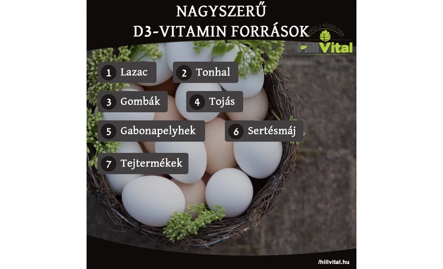 Nagyszerű D3-vitamin források