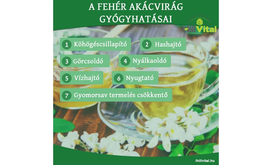 A fehér akácvirág gyógyhatásai