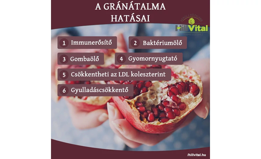 A gránátalma hatásai