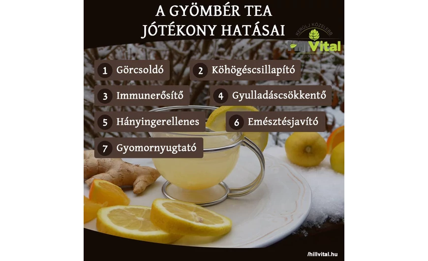 A gyömbértea jótékony hatásai