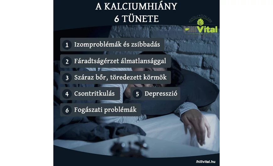 A kalciumhiány 6 tünete