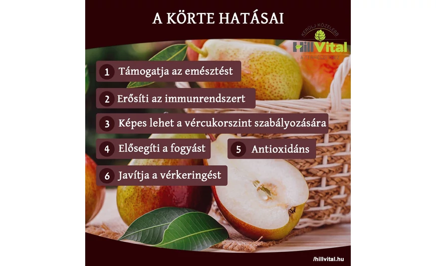 A körte hatásai