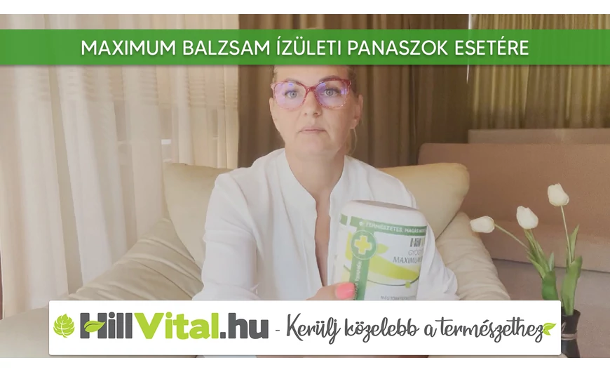 Maximum balzsam ízületi panaszok esetére