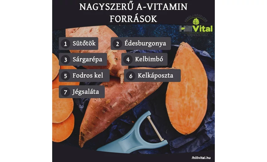 Nagyszerű A-vitamin források