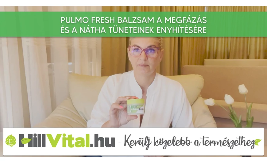 PulmoFresh balzsam a megfázás és a nátha tüneteinek enyhítésére