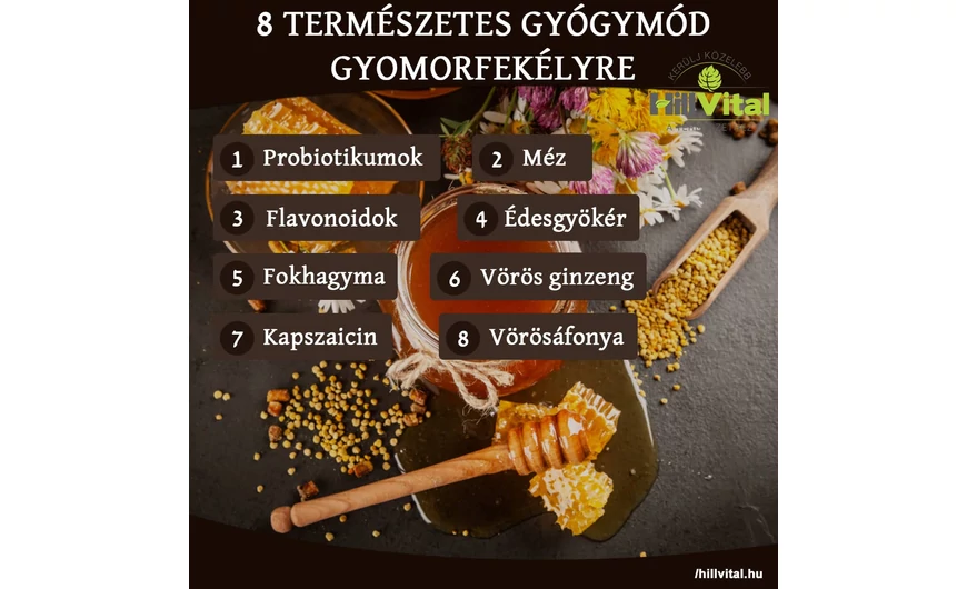 8 természetes gyógymód gyomorfekélyre