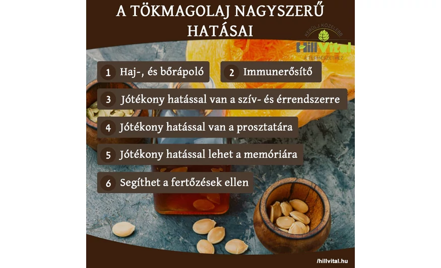 A tökmagolaj hatásai