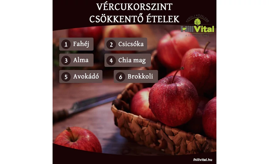 Vércukorszint csökkentő ételek