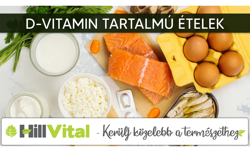 D-vitamin tartalmú ételek
